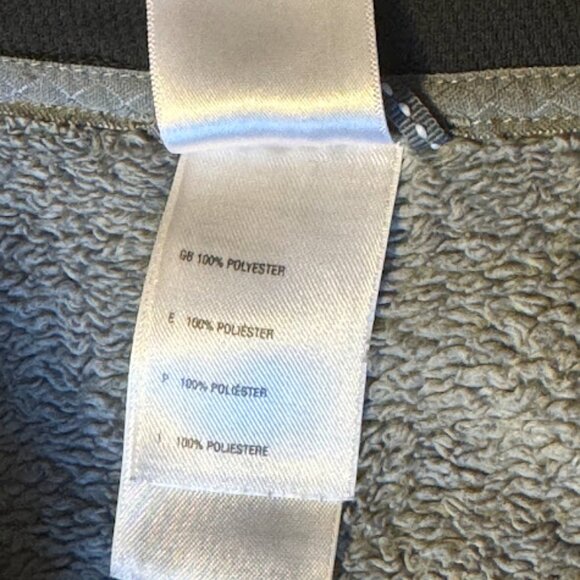 the north face 1/4 zip womens pull over grey medium front pocket fleece - Picture 7 of 9